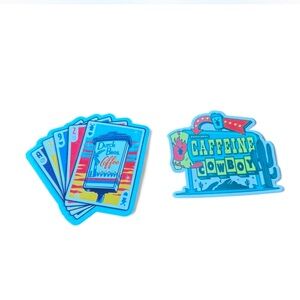 Dutch Bros 2 pack sticker - Caffeine Cowboy Sticker Set and Playing Cards